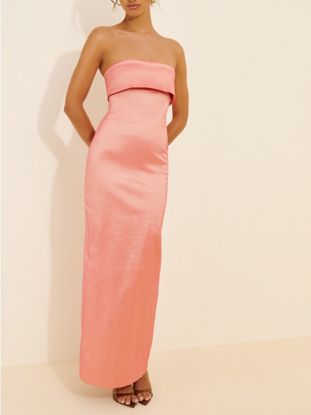 Hansen & Gretel Julia Taffeta Maxi Dress size m